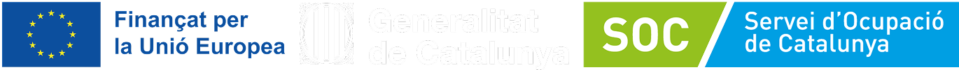 Finançat per la Unió Europea - Generalitat de Catalunya - SOC Servei d'Ocupació de Catalunya